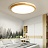 Светодиодный деревянный потолочный светильник LID 62 см  Зеленый фото 8