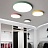 Цветной круглый плоский светодиодный светильник DISC COLOR 30 см  Серый фото 11