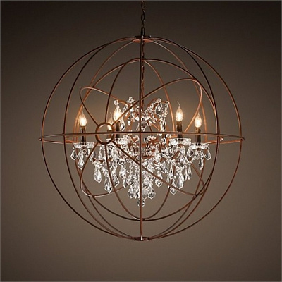 Restoration Hardware Twin Orb Crystal Chandelier 95 см    фото 1