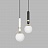 Подвесной светильник со стеклянным шарообразным плафоном и декором в виде цилиндра из мрамора NOEL белый фото 4