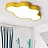 Светодиодные потолочные светильники в форме облака CLOUD ECO 63 см  Желтый фото 6