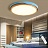 Светодиодный деревянный потолочный светильник LID 62 см  Зеленый фото 5
